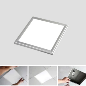 Panell LED Slim 30x30cm 12W marc plata 6000K - llum blanca eficient