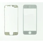 Pantalla de vidre iPhone 5 blanc amb marc adhesiu