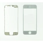 Pantalla de vidre iPhone 5s blanc amb marc adhesiu de satkit