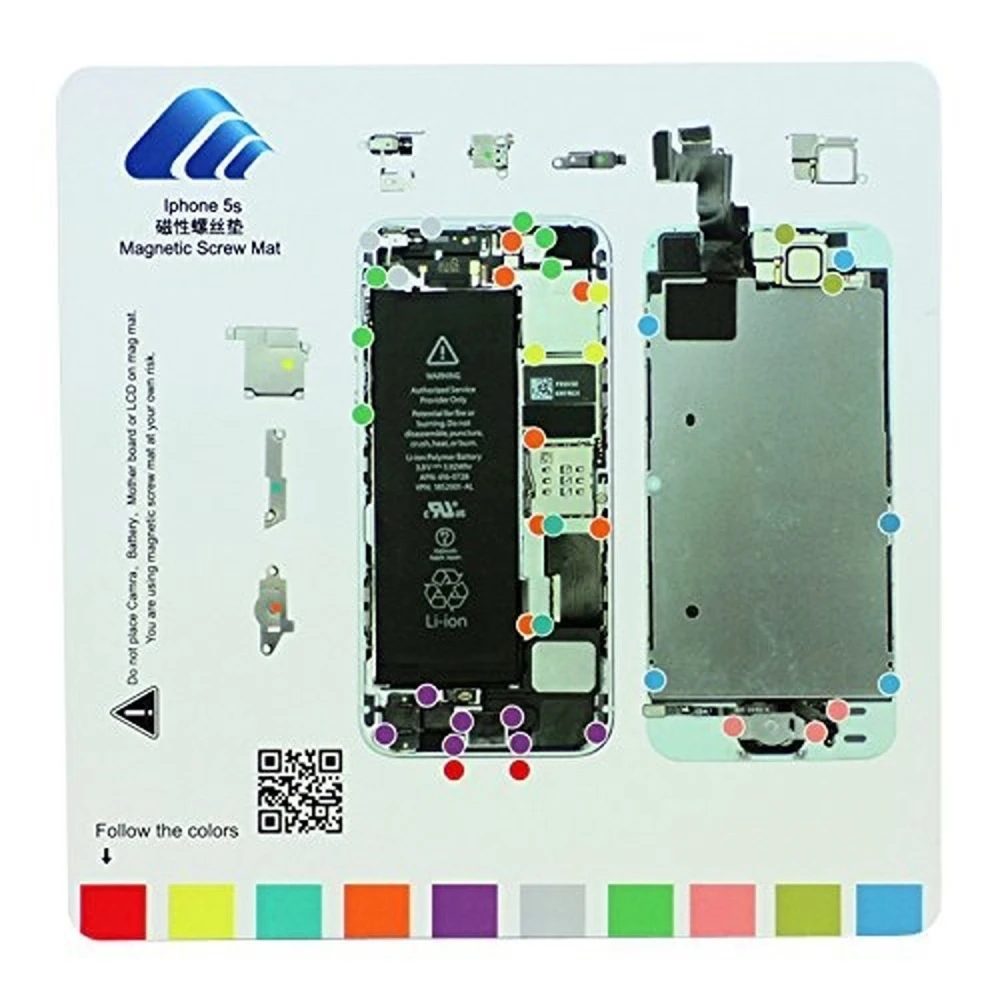 Pissarra magnètica per organitzar cargols iPhone 5S de satkit