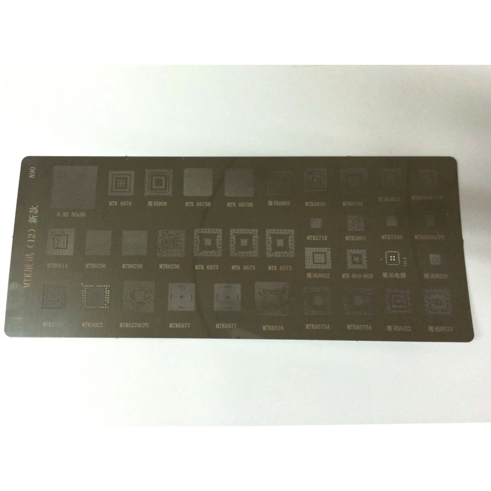 Placa 36 stencils MTK per a mòbil A90 - Eina de reballing IC