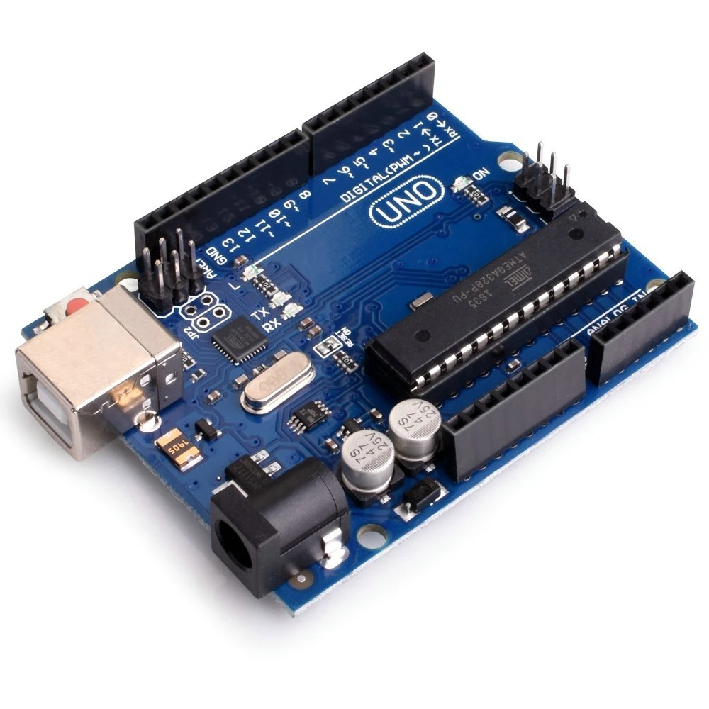 Placa Arduino Uno compatible ATmega328P-PU per a projectes electrònics