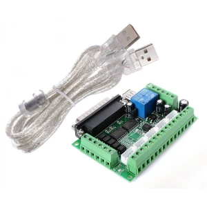 Placa controladora CNC 5 eixos Mach3 USB amb adaptador per a motor pas a pas