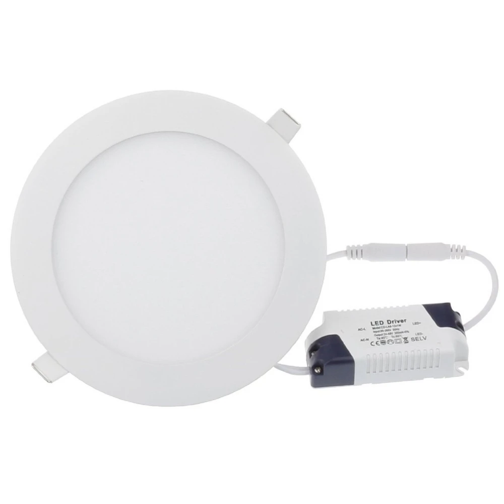 Placa LED rodona 24W blanc fred SuperSlim 6000K Downlight LED