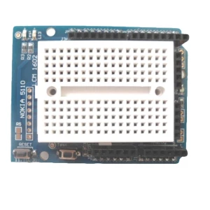 Placa de prototipat Protoshield amb mini breadboard per a Arduino
