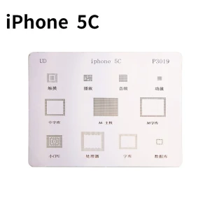 Plantilla stencil IC iPhone 5C per a reballing BGA Mlink