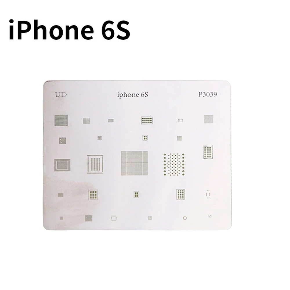 Plantilla stencil IC iPhone 6S per a reparació BGA amb calor directe