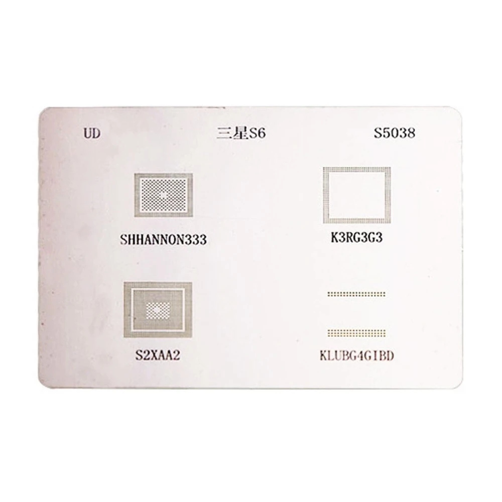 Placa stencil IC Samsung S6 - Plantilla de reballing per a reparació BGA