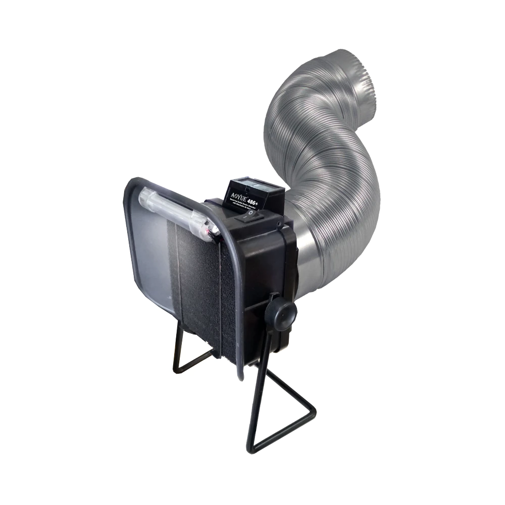 Plataforma de reparació SMD amb extractor de fums Aoyue 486 Plus amb tub extractor