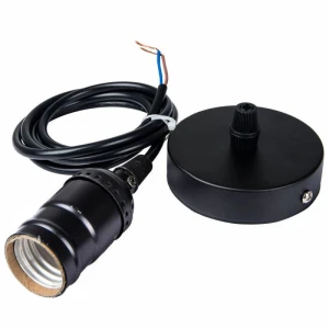 Porta làmpada industrial vintage retro Edison E27 amb cable de 1,1m MOD G1