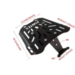 Portaequipatges Posterior Zontes 150X / 125X — Graella Portamaletes de Ferro 4 mm, Negre