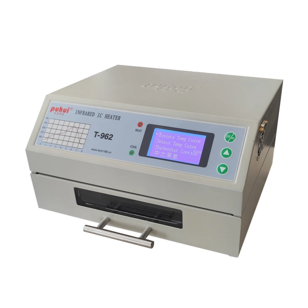 Puhui T-962 V2.0 forn de reflow infraroig per a PCB i components SMD BGA