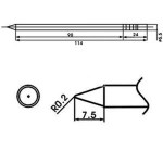 Punta de soldador Aoyue LF-B amb resistència inclosa per a estacions de soldadura