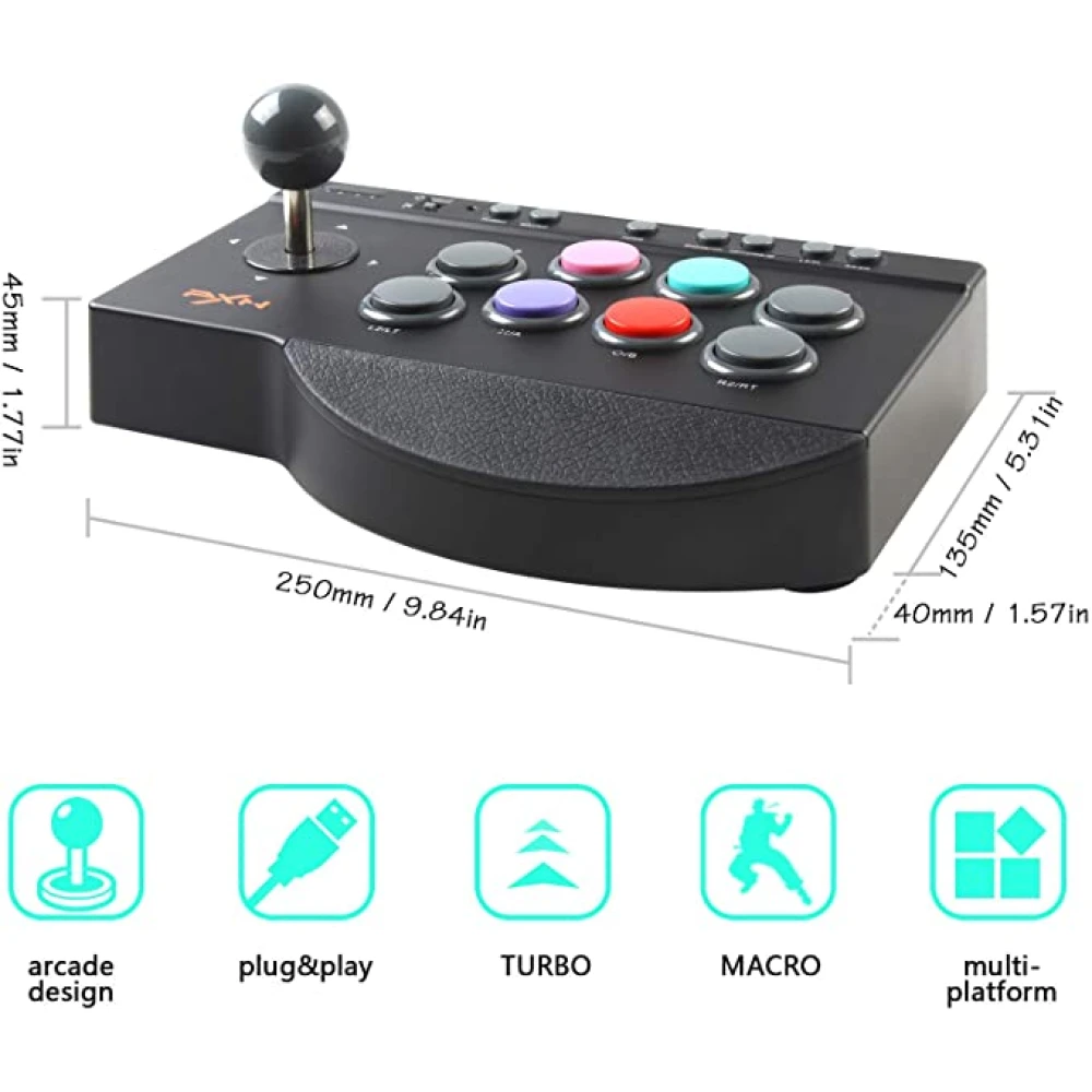 PXN 0082 Arcade Stick per a PS3 - Joystick Arcade Multiplataforma
