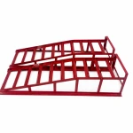 Rampes d'Acer per a Cotxe 2 Tones (4.400 lbs) — Set de 2 Rampes de Servei Portàtils per a Canvi d'Oli i Manteniment, Vermelles TSX TOOL