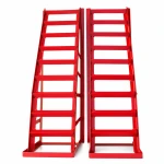 Rampes d'Acer per a Cotxe 2 Tones (4.400 lbs) — Set de 2 Rampes de Servei Portàtils per a Canvi d'Oli i Manteniment, Vermelles TSX TOOL