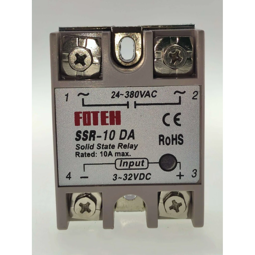 Relé d'estat sòlid Fotek SSR-10 10A per a control elèctric eficient
