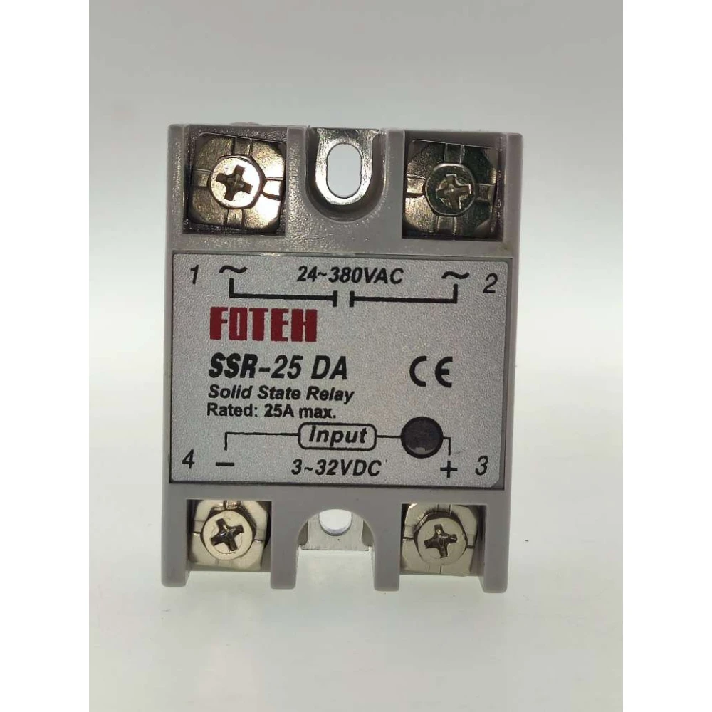 Relé d'estat sòlid Fotek SSR-25 25A per a control elèctric eficient