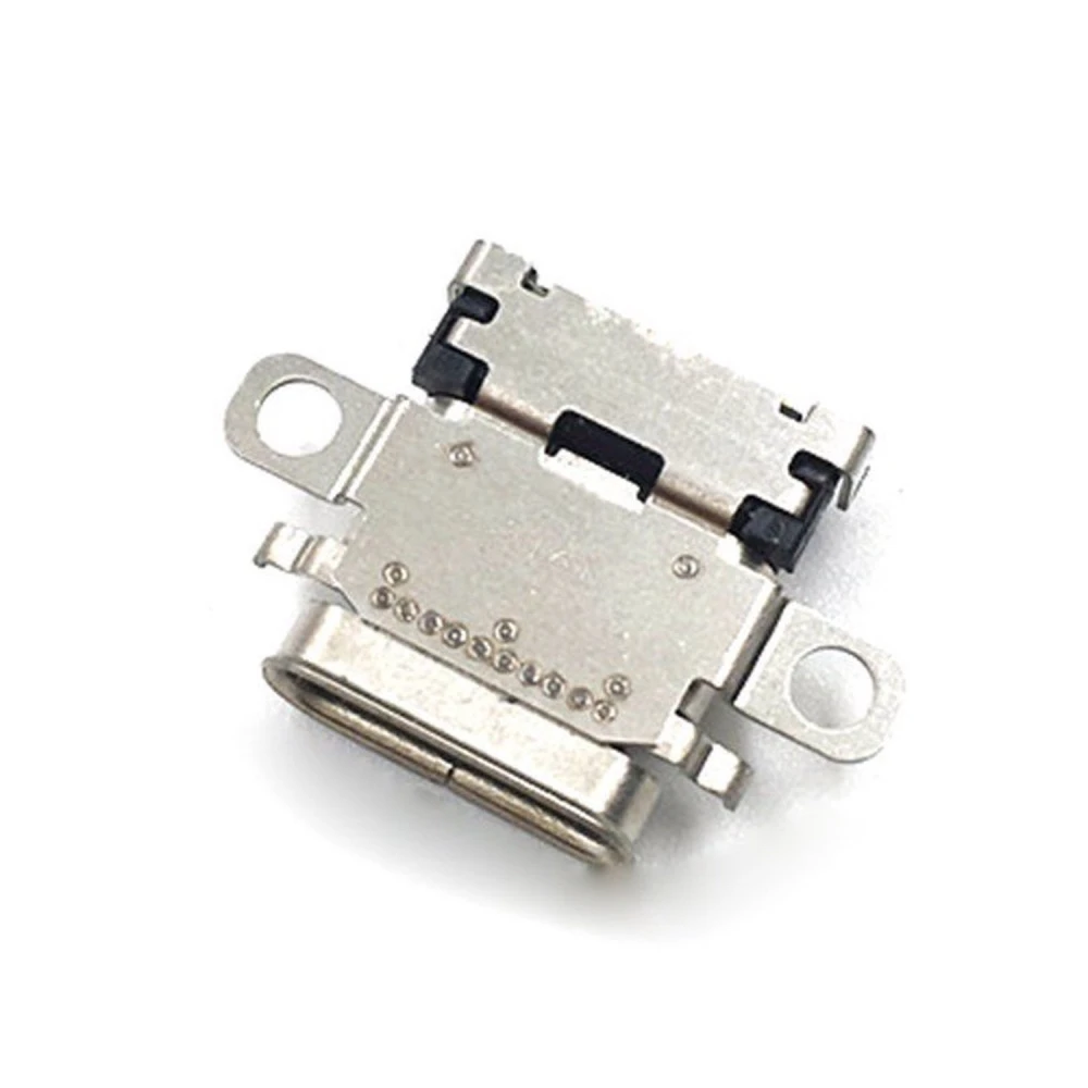 Conector hembra USB tipo C para Nintendo Switch mostrado desde diferentes ángulos