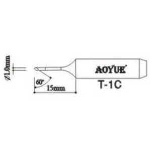 Punta de recanvi soldador Aoyue T1C per a estacions de soldadura