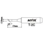 Punta de recanvi per soldador Aoyue T2c compatible i original
