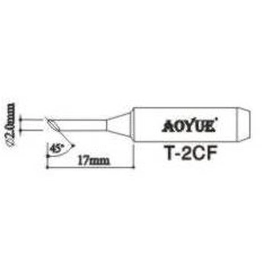 Punta de recanvi soldador Aoyue T2CF compatible per a estacions de soldadura