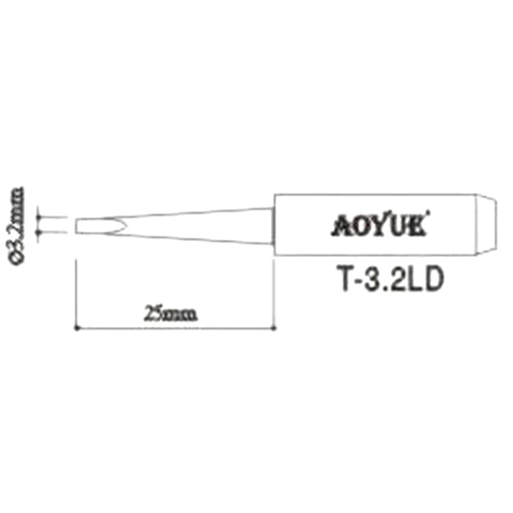 Recanvi punta soldador Aoyue T3,2LD compatible amb estacions de soldadura