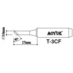Recanvi de punta soldador Aoyue T3CF per a estacions de soldadura