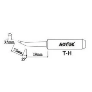 Punta de recanvi Aoyue TH per a estacions de soldadura
