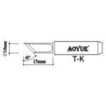 Punta de recanvi Aoyue TK per a estacions de soldadura professionals