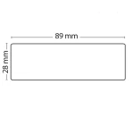 Rull de 130 etiquetes adhesives compatible Dymo 99010 mida 89mm x 28mm