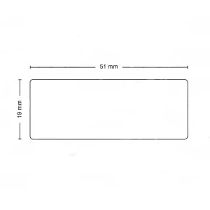 Rull de 500 etiquetes adhesives compatibles Dymo 11355 19mm x 51mm