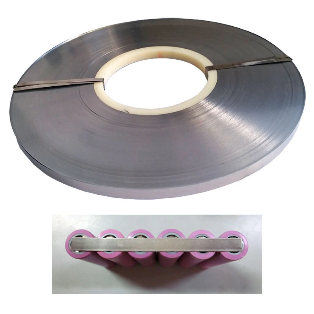 Rull tira acer 0,1mmx5mm 1kg per soldadura bateries 18650 amb Sunkko