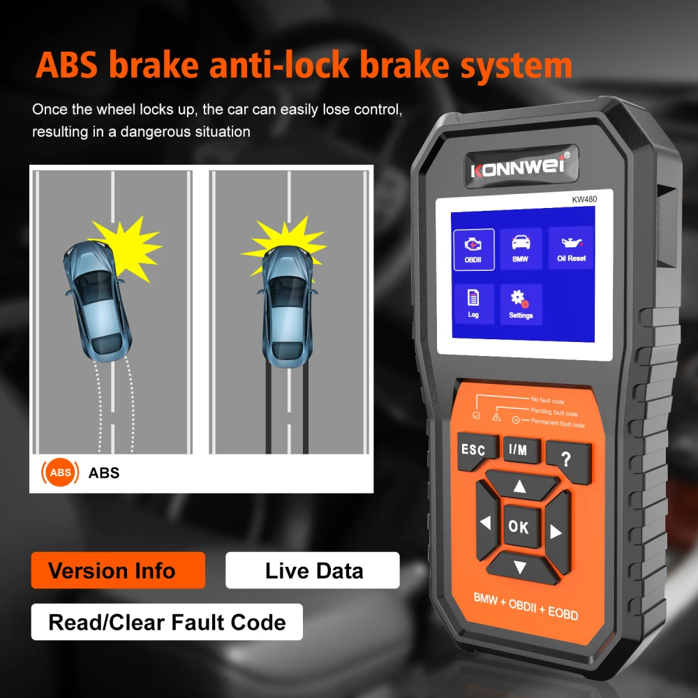 Scanner de diagnòstic BMW Konnwei KW480 - OBD2 per a BMW