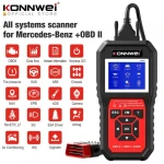 Scanner diagnóstico Mercedes Benz Konnwei KW460 en imagen promocional