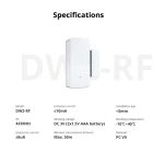 Sensor porta finestra sense fil SONOFF DW2 RF per a alarma domèstica