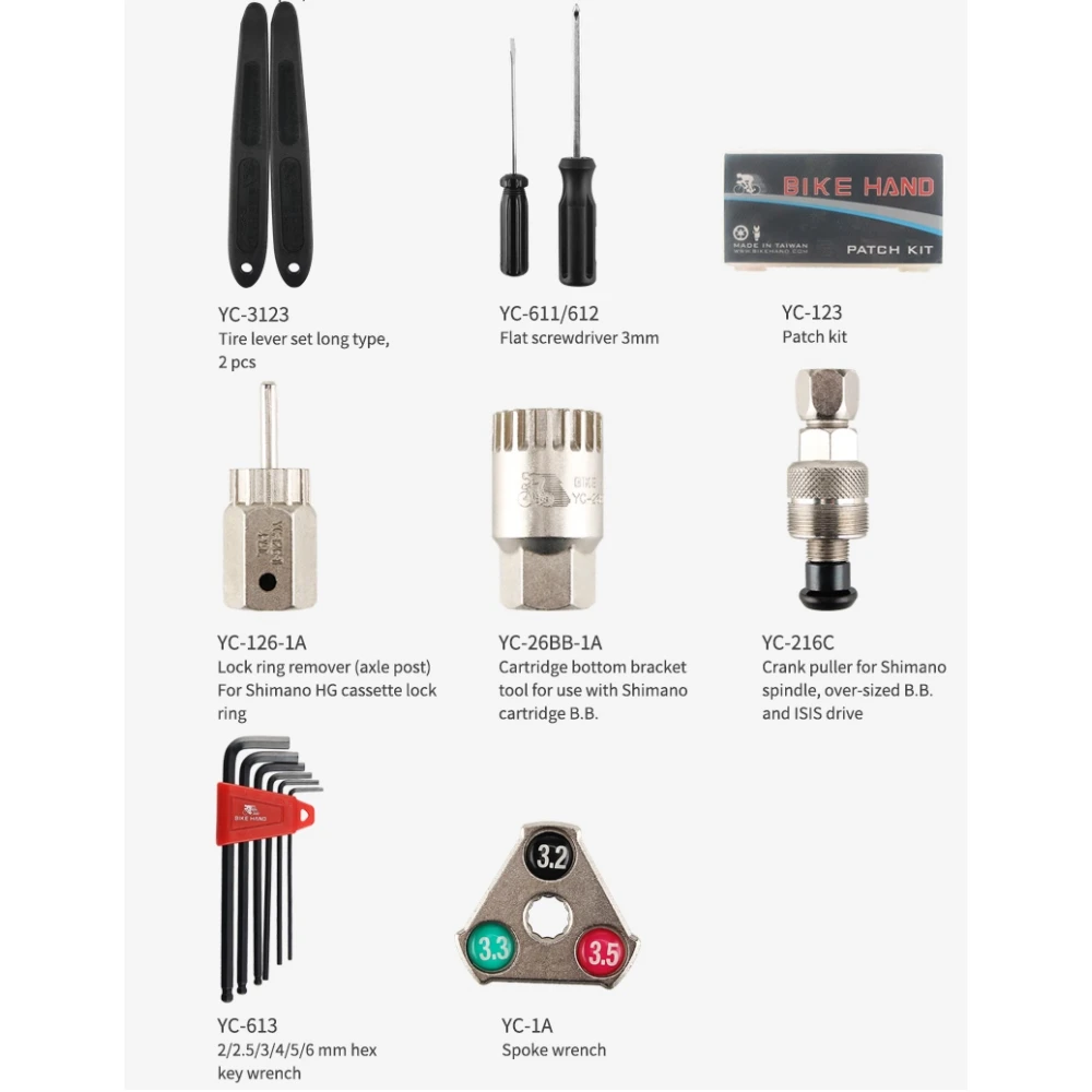 Set d'eines per a bicicleta 18 en 1 Bikehand
