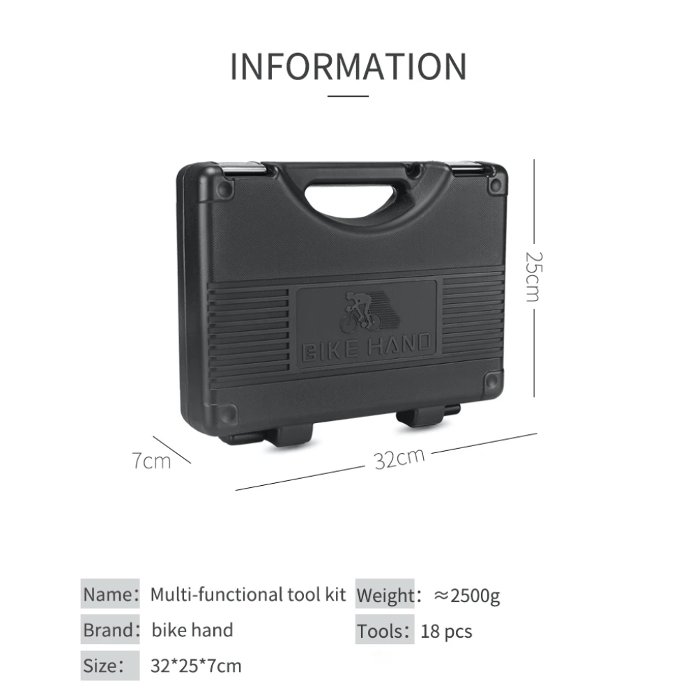 Set d'eines per a bicicleta 18 en 1 Bikehand