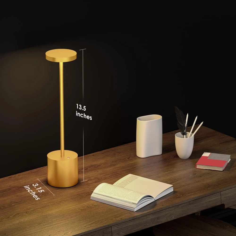 Set de lámparas LED recargables ideales para cenas al aire libre y lectura