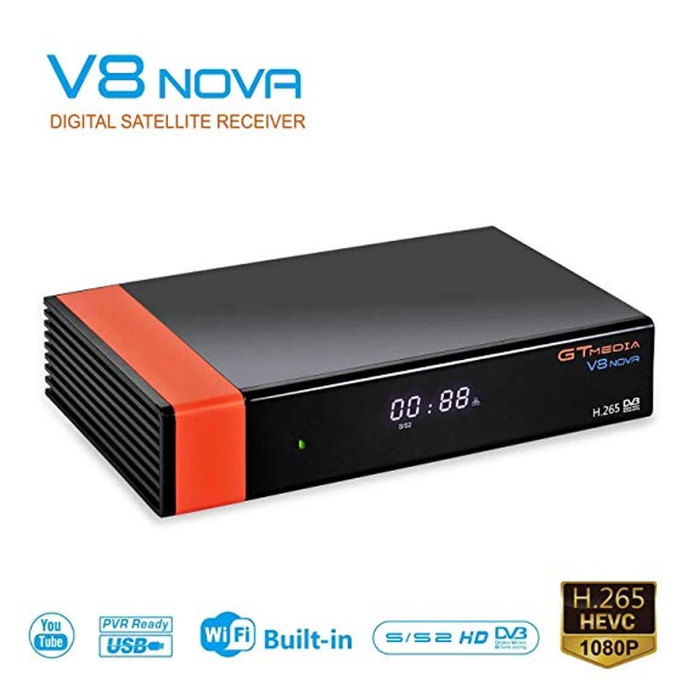 Sintonizador satélite Freesat V8 Nova HD wifi con adaptador incluido