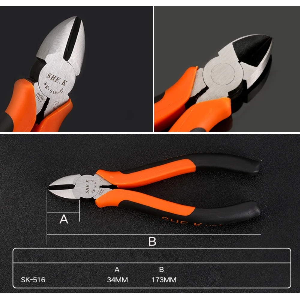 SK-516 173mm Alicates de tall diagonal de gran potència TSX TOOL