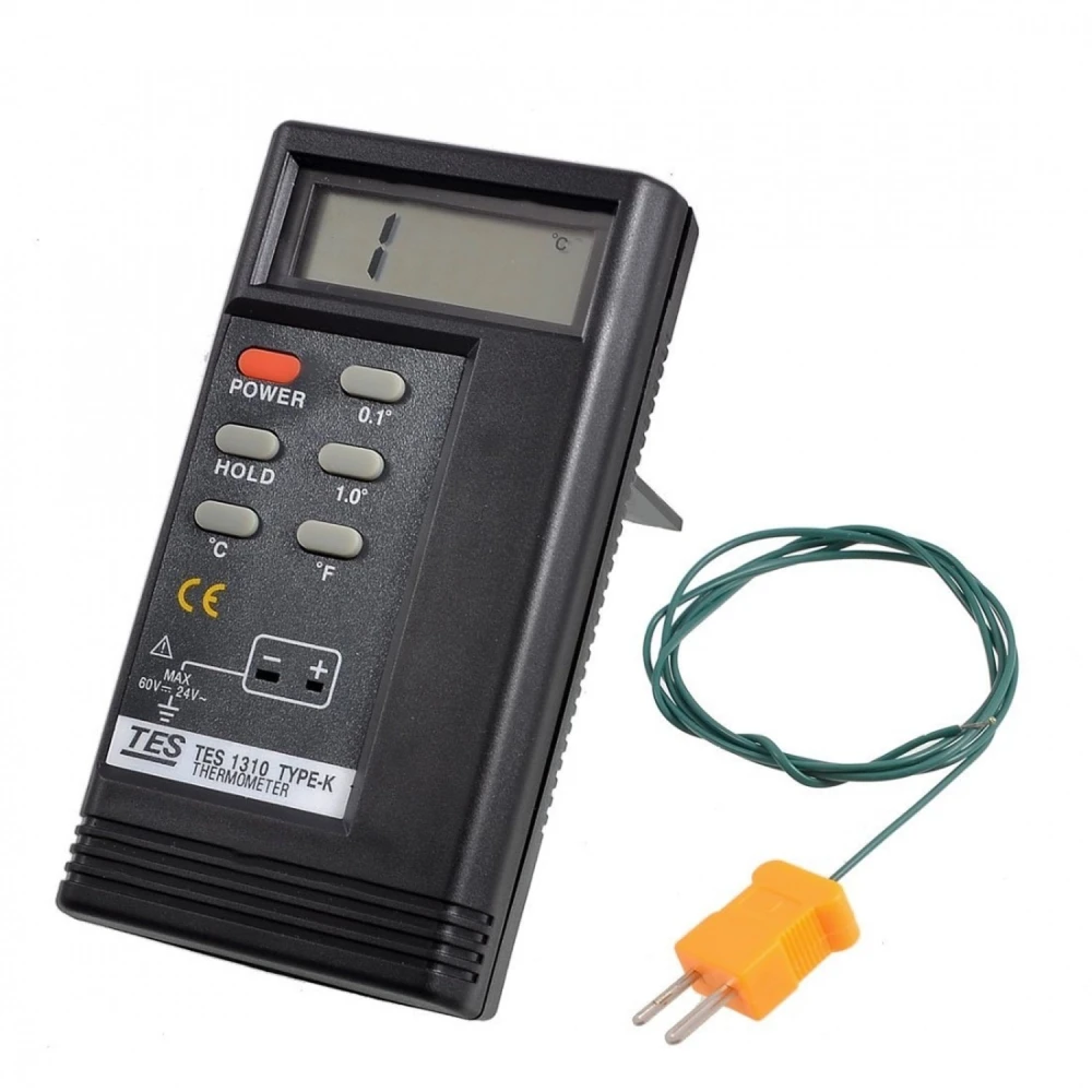 Sonda de temperatura digital TES-1310 amb rang de -50º a +1300ºC per a ús industrial