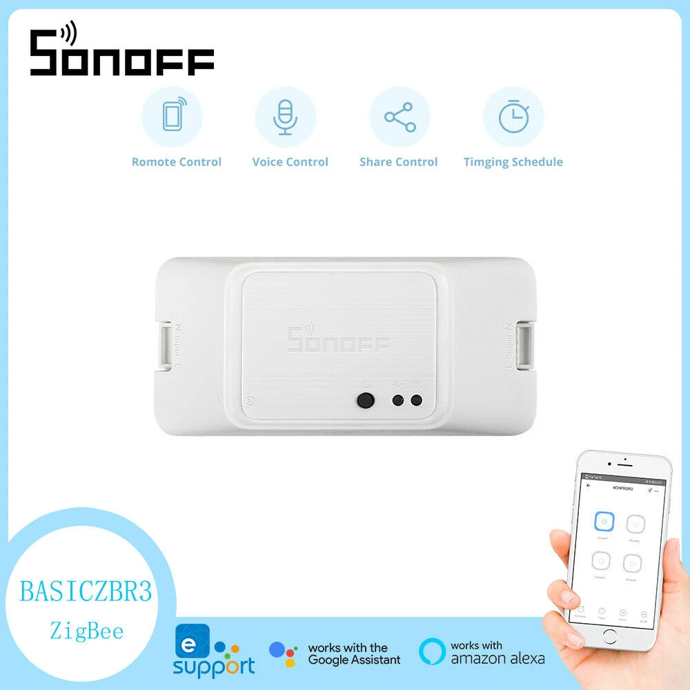 Sonoff Basic Zbr3 Zigbee Switch - Mòdul inalàmbric per a Smart Home