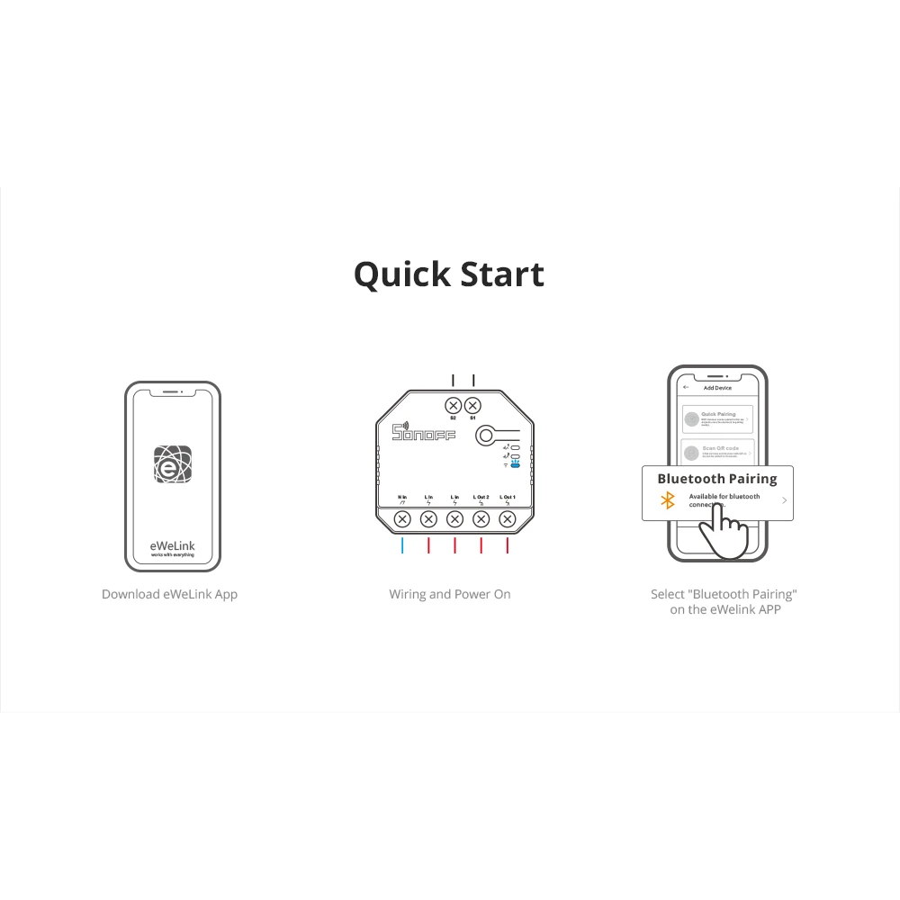 SONOFF DUAL R3 Interruptor intel·ligent dual amb mesura de potència i control domòtic