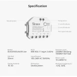 SONOFF DUAL R3 Interruptor intel·ligent dual amb mesura de potència i control domòtic