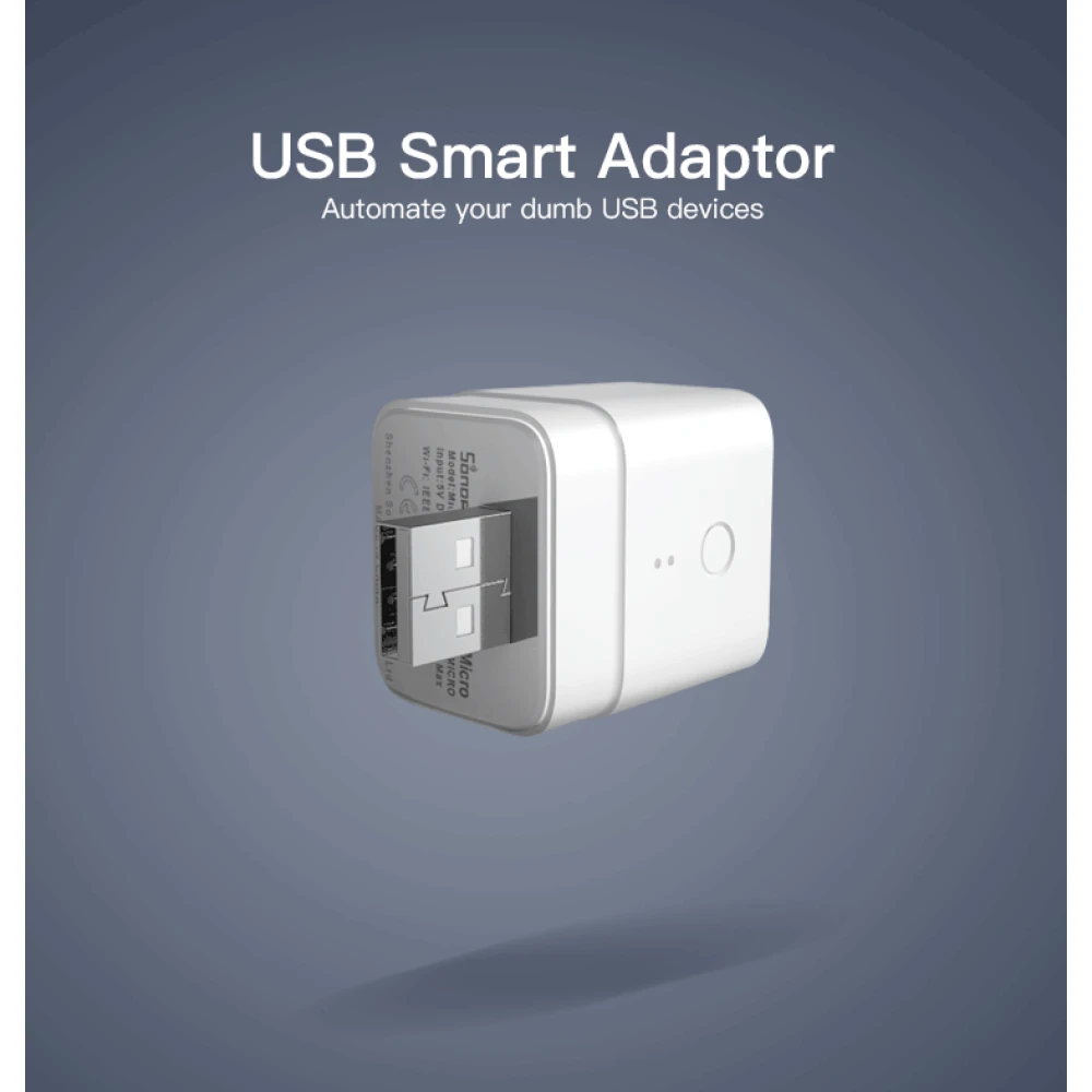 SONOFF Micro adaptador USB WiFi intel·ligent per a control remot i automatització