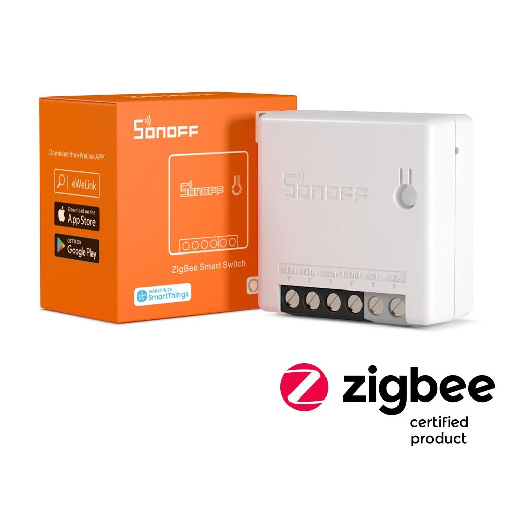 SONOFF ZBMINI ZigBee Interruptor Intel·ligent Mini per a Control de Llum 2 Vies