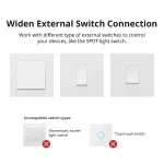 SONOFF ZBMINI ZigBee Interruptor Intel·ligent Mini per a Control de Llum 2 Vies