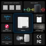 SONOFF ZBMINI ZigBee Interruptor Intel·ligent Mini per a Control de Llum 2 Vies