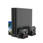 Suport de refrigeració multifuncional per a PS4, Slim i Pro compatible amb comandaments